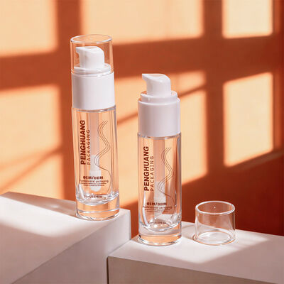 Liquid Foundation Bottiglie di vetro confezionamento cosmetico set con capacità di 30 ml stampa personalizzabile e resistente a perdita design