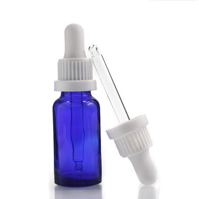 produttori di vetro blu della bottiglia del contagoccia dell'olio essenziale del contenitore cosmetico 20ml