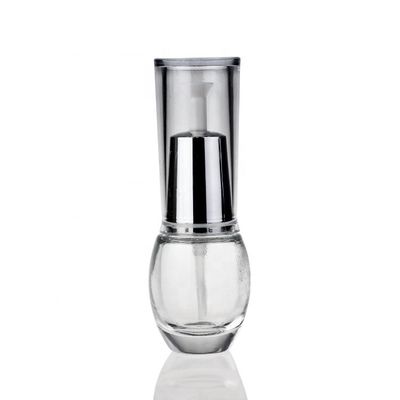 Bottiglia d'imballaggio F093 dello spruzzo della foschia della bottiglia di vetro della lozione cosmetica d'argento amichevole di Eco