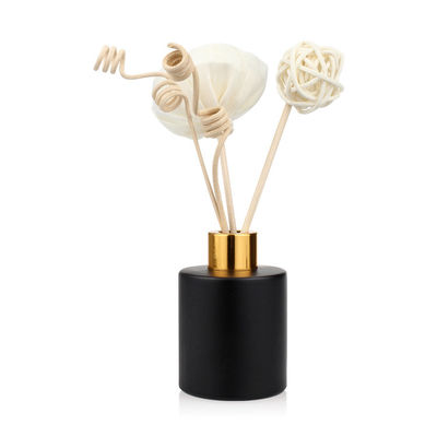Il nero rotondo Reed Diffuser Bottle della bottiglia di vetro del diffusore di 30ml 50ml