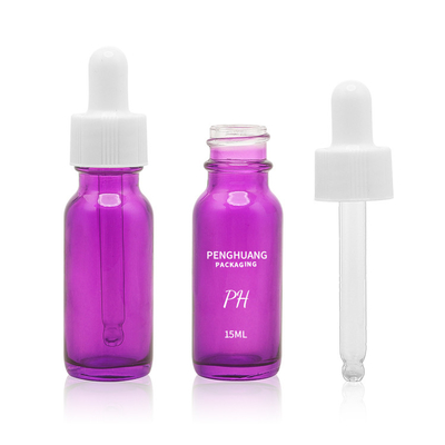 il vetro porpora di 15ml 60ml 120ml Boston imbottiglia il contagoccia bianco