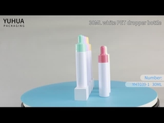 Bottiglia di olio per capelli cosmetica su misura della bottiglia del contagoccia di plastica di logo 30ml