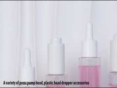 Chiaro imballaggio su ordinazione della bottiglia della lozione del siero del cilindro 30ml 40ml 50ml 60ml