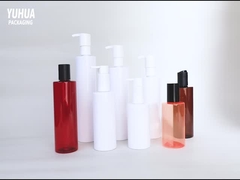 Bottiglia di shampoo rotondo in PET 200 ml 250 ml 300 ml